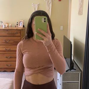 Pink crop top